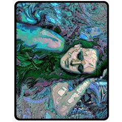 Alphonse Woman Two Sides Fleece Blanket (medium) by MRNStudios