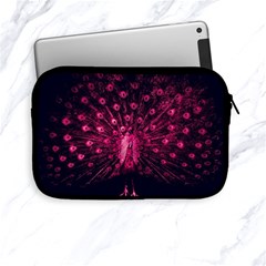 Peacock Pink Black Feather Abstract Apple Ipad Mini Zipper Cases by Wav3s