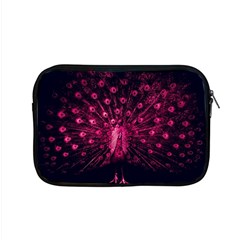 Peacock Pink Black Feather Abstract Apple Macbook Pro 15  Zipper Case by Wav3s