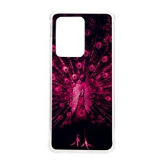 Peacock Pink Black Feather Abstract Samsung Galaxy S20 Ultra 6 9 Inch Tpu Uv Case by Wav3s