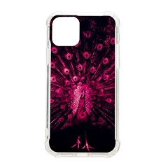 Peacock Pink Black Feather Abstract Iphone 11 Pro 5 8 Inch Tpu Uv Print Case by Wav3s