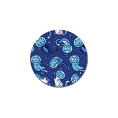 Cat Spacesuit Space Suit Astronaut Pattern Golf Ball Marker