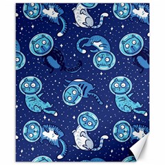 Cat Spacesuit Space Suit Astronaut Pattern Canvas 8  X 10  by Wav3s