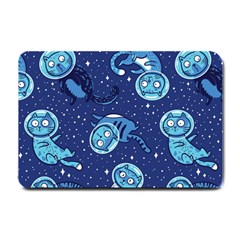 Cat Spacesuit Space Suit Astronaut Pattern Small Doormat by Wav3s