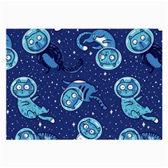 Cat Spacesuit Space Suit Astronaut Pattern Large Glasses Cloth (2 Sides) by Wav3s