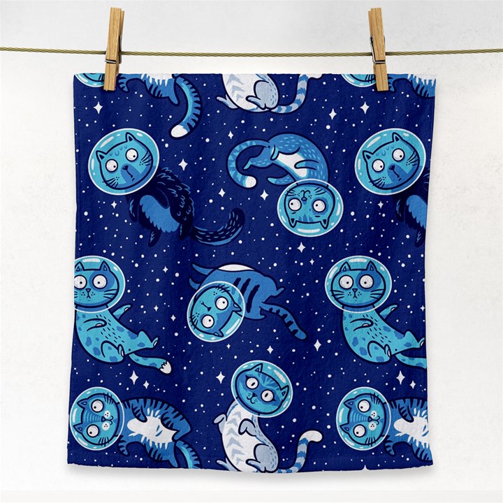 Cat Spacesuit Space Suit Astronaut Pattern Face Towel