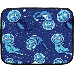 Cat Spacesuit Space Suit Astronaut Pattern Fleece Blanket (mini) by Wav3s