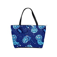 Cat Spacesuit Space Suit Astronaut Pattern Classic Shoulder Handbag by Wav3s