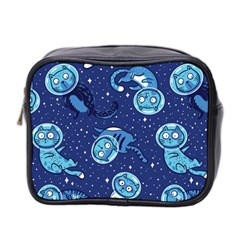 Cat Spacesuit Space Suit Astronaut Pattern Mini Toiletries Bag (two Sides)