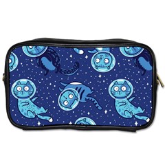 Cat Spacesuit Space Suit Astronaut Pattern Toiletries Bag (two Sides) by Wav3s