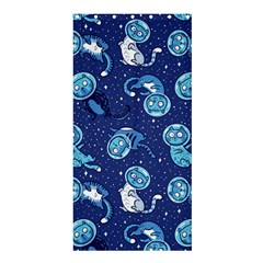 Cat Spacesuit Space Suit Astronaut Pattern Shower Curtain 36  X 72  (stall)  by Wav3s