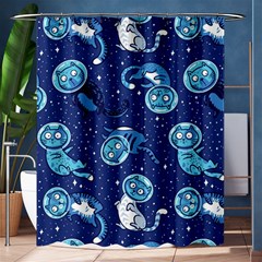 Cat Spacesuit Space Suit Astronaut Pattern Shower Curtain 60  X 72  (medium)  by Wav3s