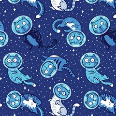 Cat Spacesuit Space Suit Astronaut Pattern Play Mat (square) by Wav3s