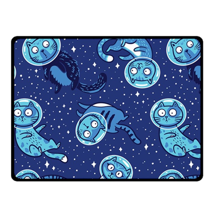 Cat Spacesuit Space Suit Astronaut Pattern Fleece Blanket (Small)