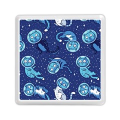 Cat Spacesuit Space Suit Astronaut Pattern Memory Card Reader (square) by Wav3s