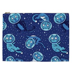 Cat Spacesuit Space Suit Astronaut Pattern Cosmetic Bag (XXL)