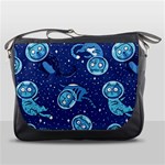 Cat Spacesuit Space Suit Astronaut Pattern Messenger Bag Front