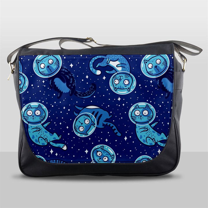 Cat Spacesuit Space Suit Astronaut Pattern Messenger Bag