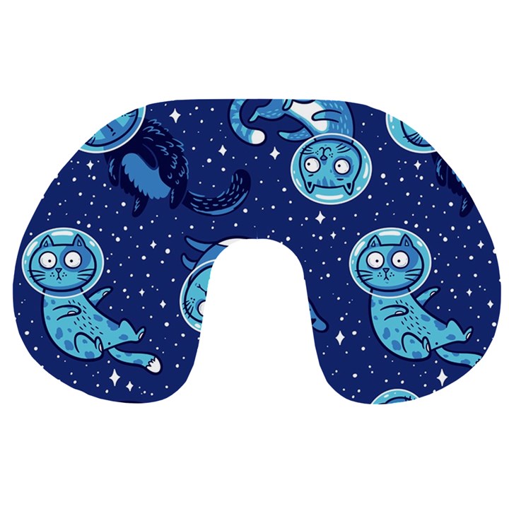 Cat Spacesuit Space Suit Astronaut Pattern Travel Neck Pillow