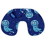 Cat Spacesuit Space Suit Astronaut Pattern Travel Neck Pillow Back