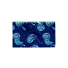 Cat Spacesuit Space Suit Astronaut Pattern Cosmetic Bag (XS)