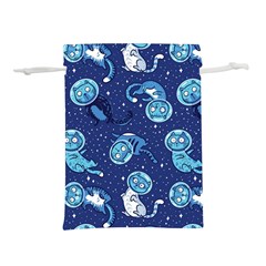 Cat Spacesuit Space Suit Astronaut Pattern Lightweight Drawstring Pouch (m) by Wav3s