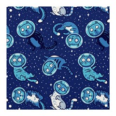 Cat Spacesuit Space Suit Astronaut Pattern Banner And Sign 3  X 3  by Wav3s