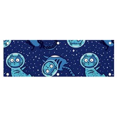 Cat Spacesuit Space Suit Astronaut Pattern Banner And Sign 6  X 2  by Wav3s