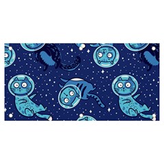 Cat Spacesuit Space Suit Astronaut Pattern Banner And Sign 6  X 3  by Wav3s