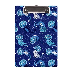 Cat Spacesuit Space Suit Astronaut Pattern A5 Acrylic Clipboard by Wav3s