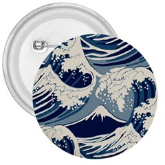 Japanese Wave Pattern 3  Buttons by Wav3s