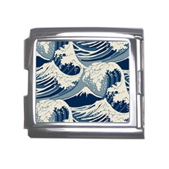 Japanese Wave Pattern Mega Link Italian Charm (18mm) by Wav3s