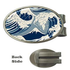 Japanese Wave Pattern Money Clips (oval)  by Wav3s