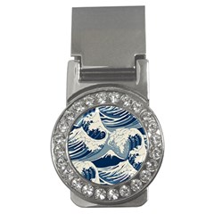 Japanese Wave Pattern Money Clips (cz)  by Wav3s