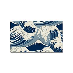 Japanese Wave Pattern Sticker (rectangular) by Wav3s