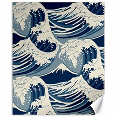 Japanese Wave Pattern Canvas 16  X 20  by Wav3s