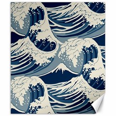 Japanese Wave Pattern Canvas 20  X 24  by Wav3s