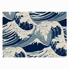 Japanese Wave Pattern Large Glasses Cloth by Wav3s