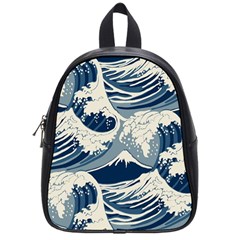 Japanese Wave Pattern School Bag (small) by Wav3s