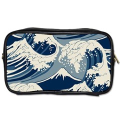 Japanese Wave Pattern Toiletries Bag (two Sides)