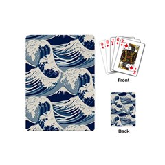 Japanese Wave Pattern Playing Cards Single Design (mini) by Wav3s