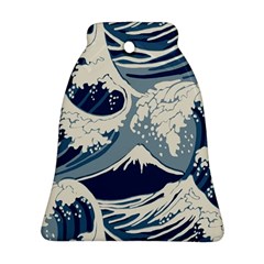 Japanese Wave Pattern Bell Ornament (two Sides) by Wav3s