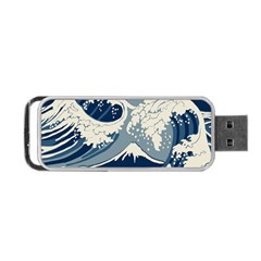 Japanese Wave Pattern Portable Usb Flash (two Sides) by Wav3s