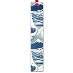 Japanese Wave Pattern Large Book Marks Front