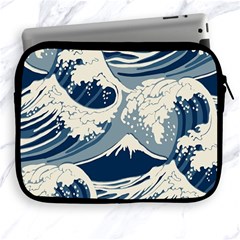 Japanese Wave Pattern Apple Ipad 2/3/4 Zipper Cases by Wav3s