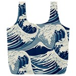 Japanese Wave Pattern Full Print Recycle Bag (XXXL) Front