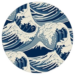 Japanese Wave Pattern Round Trivet by Wav3s