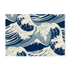 Japanese Wave Pattern Crystal Sticker (a4) by Wav3s