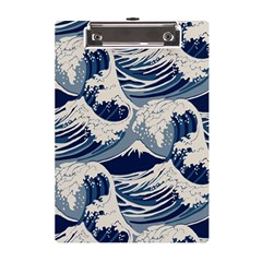 Japanese Wave Pattern A5 Acrylic Clipboard by Wav3s