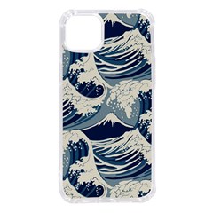 Japanese Wave Pattern Iphone 14 Plus Tpu Uv Print Case by Wav3s